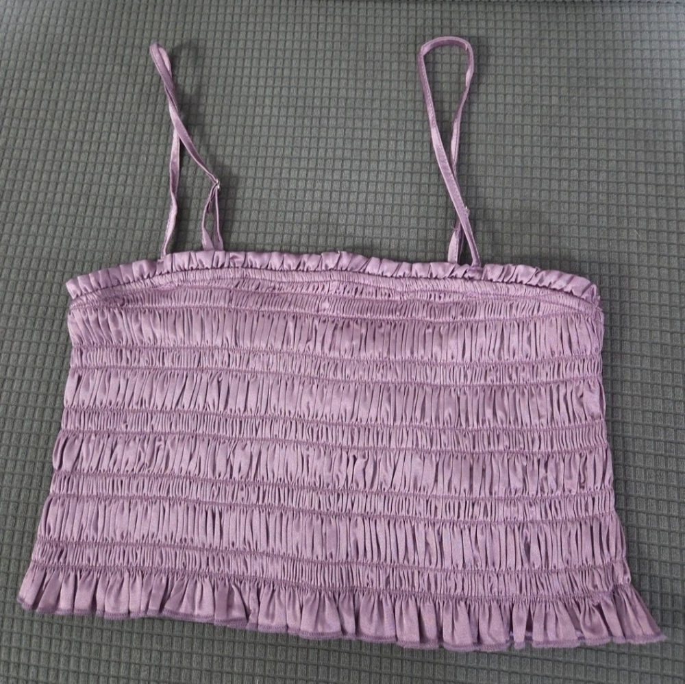 Forever 21 Lilac Smocked Camisole